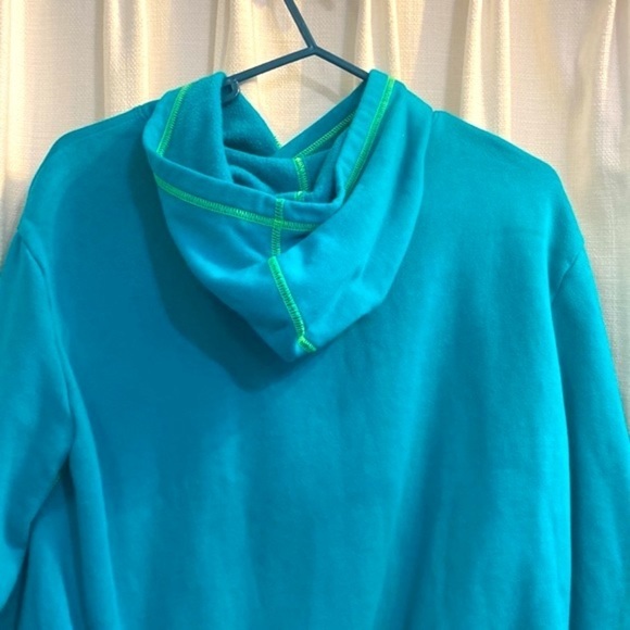 NWOT Girl’s Land’s End Cotton & Polyester Striped Active Hoody Size M (10-12) - Picture 5 of 8